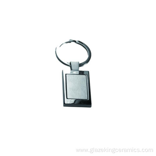 Well Popular Square Metal Sheet Keychain